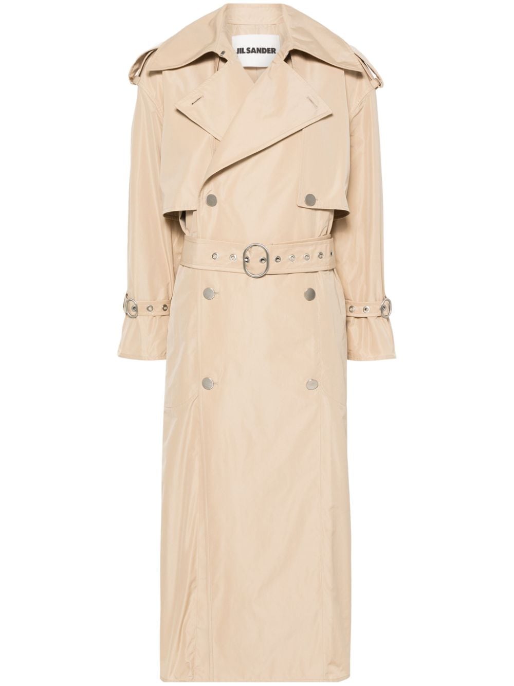 トレンチコート Jil Sander TRENCH COAT (J02FB0114J65005 001) Jil Sander Cotton trench coat Jil Sander